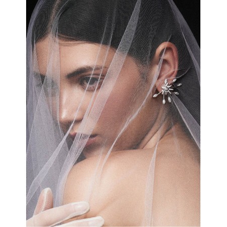 Pendientes Trepadores en Plata y Circonitas Blancas · Marga Mira