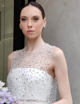 Pendientes Trepadores en Plata y Circonitas Blancas · Marga Mira