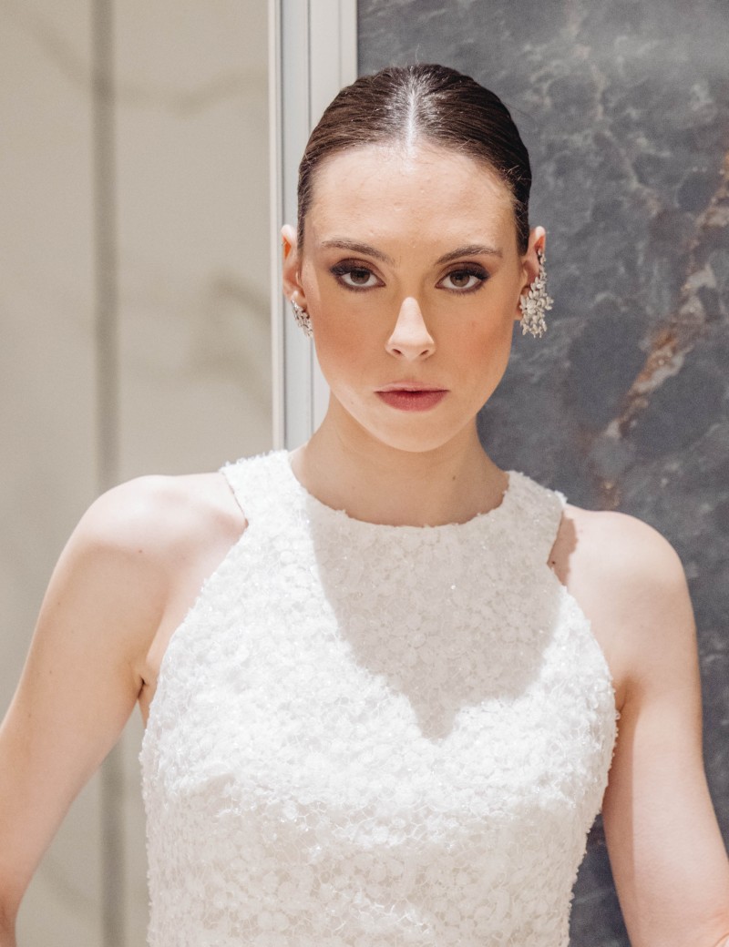 Pendientes Chantilly XL Asimétricos | Baño de Rodio y Oro Amarillo 18k