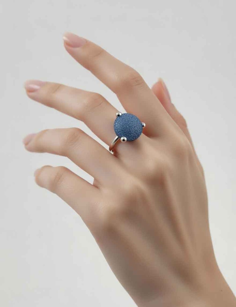 WPSCA201/M: Anillo Pesavento Azul Santorini Colores del Mundo