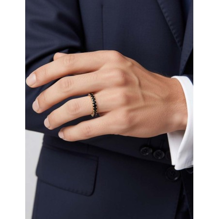 Anillo Eternidad con Diamantes Negros 2.10ct | Oro 18k · Marga Mira