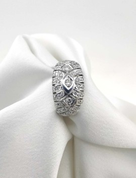 Anillo Diamantes 0.70ct F-VS en Oro Blanco 18k · Joyería Marga Mira