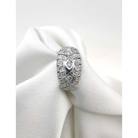 Anillo Diamantes 0.70ct F-VS en Oro Blanco 18k · Joyería Marga Mira
