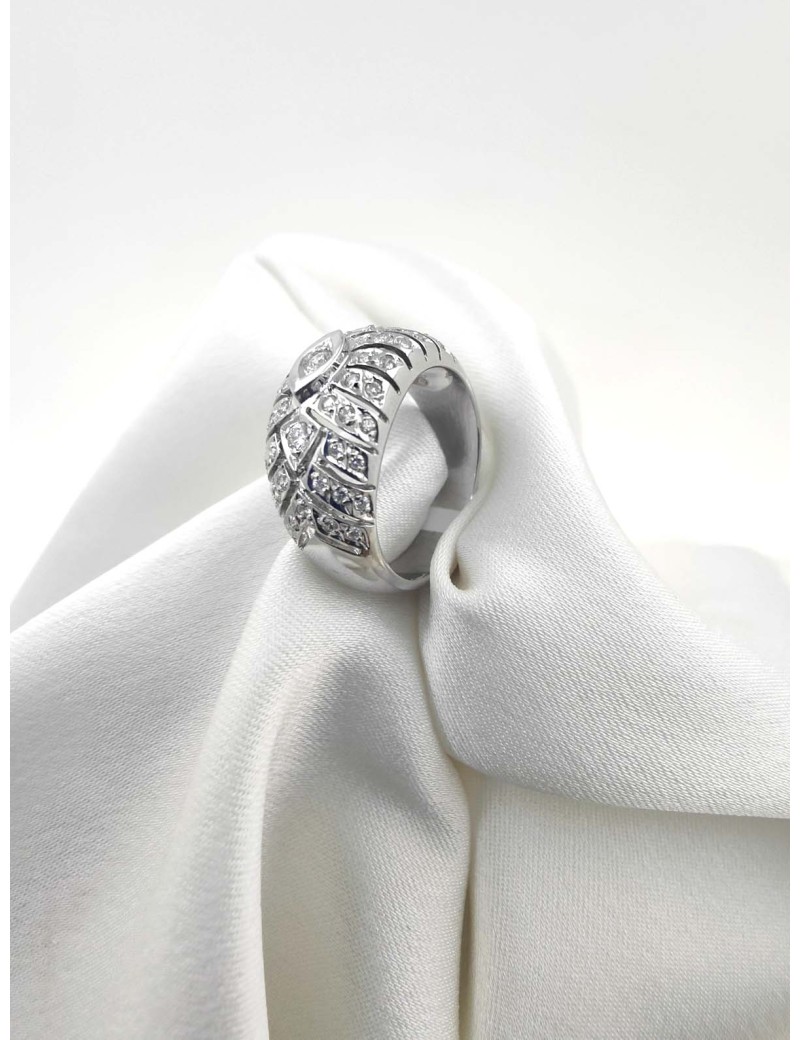 Anillo Diamantes 0.70ct F-VS en Oro Blanco 18k · Joyería Marga Mira