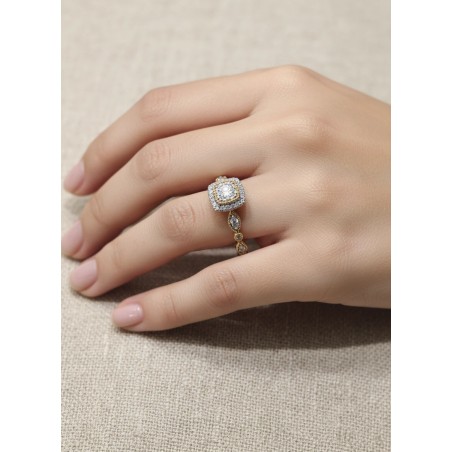 Anillo de Diamantes Estilo Vintage 0,18 ct · Joyería Marga Mira