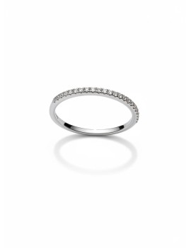 Penelope: Media Alianza de Diamantes en Oro Blanco 18kts