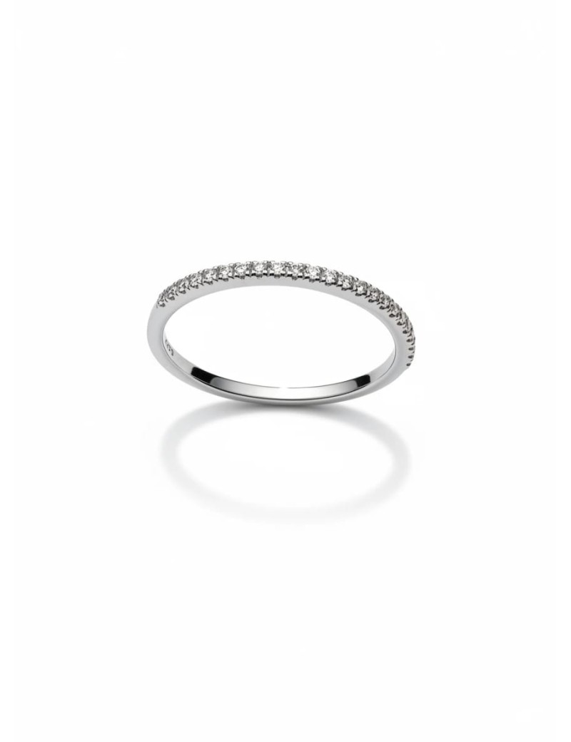 Penelope: Media Alianza de Diamantes en Oro Blanco 18kts