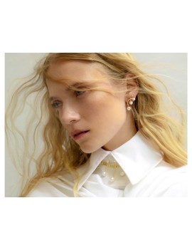 Yi Pendientes Novia Perlas Cultivadas | Plata y Oro 18k · Marga Mira