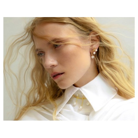 Yi Pendientes Novia Perlas Cultivadas | Plata y Oro 18k · Marga Mira