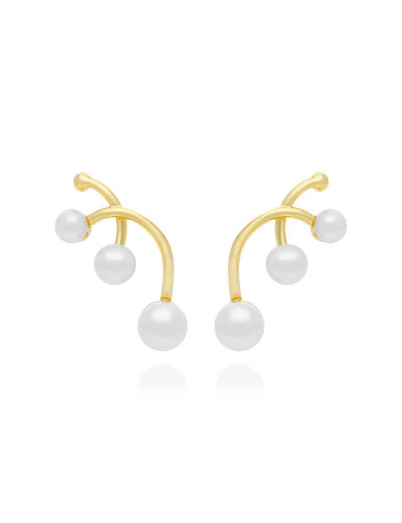 Yi Pendientes Novia Perlas Cultivadas | Plata y Oro 18k · Marga Mira