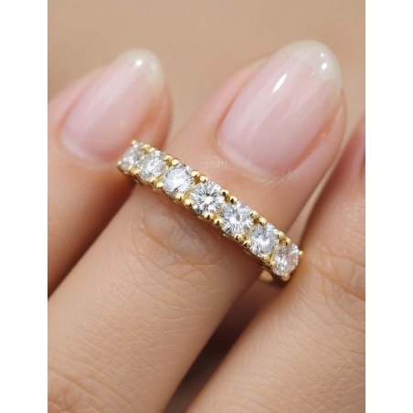 Brenda Anillo 7 Diamantes 0.65ct E-VS. Oro Amarillo 18k · Marga Mira