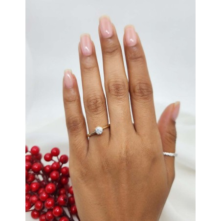 Beatriz Anillo Solitario 0.40ct GIA. Oro 18k F-VS · Joyería Marga Mira