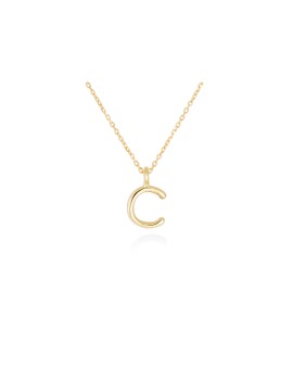 Collar letra inicial oro amarillo 18k · Letra Inicial Personalizada