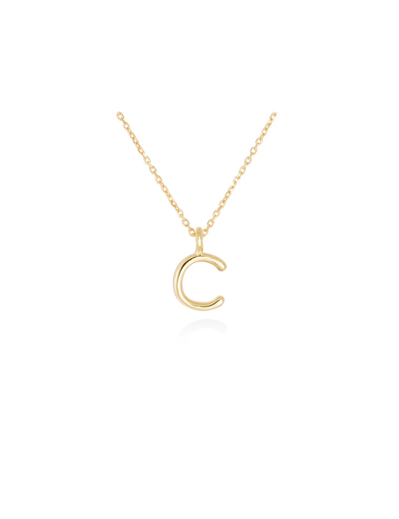 Collar letra inicial oro amarillo 18k · Letra Inicial Personalizada