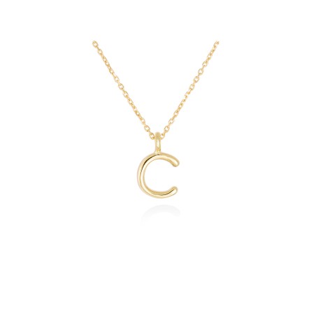 Collar letra inicial oro amarillo 18k · Letra Inicial Personalizada