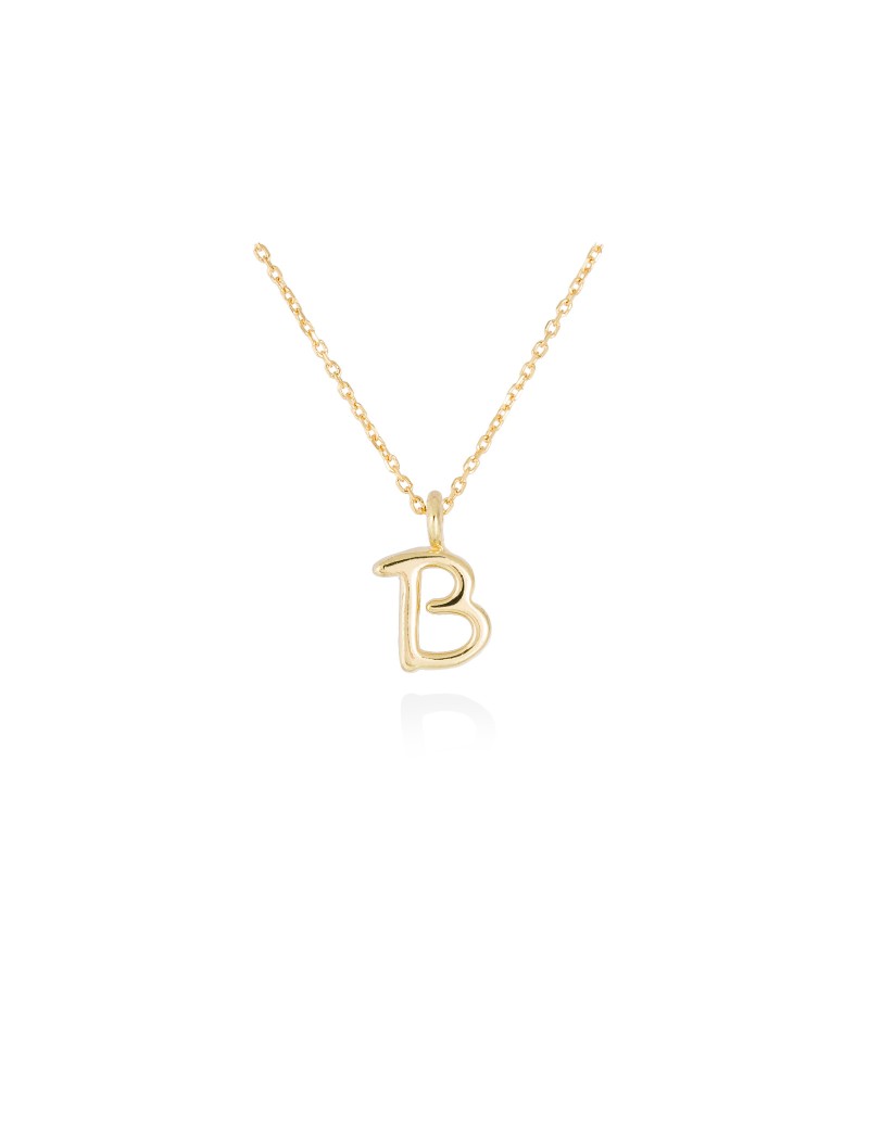 Collar letra inicial oro amarillo 18k · Letra Inicial Personalizada