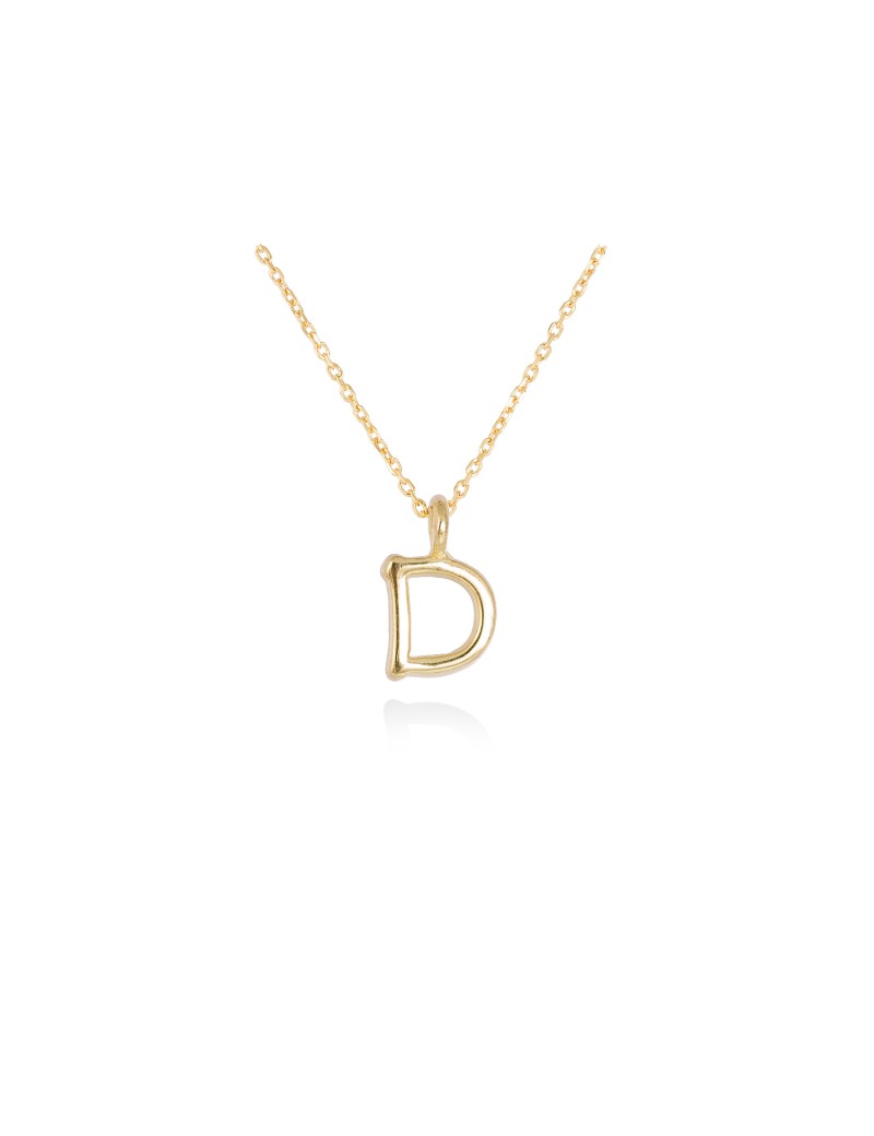 Collar letra inicial oro amarillo 18k · Letra Inicial Personalizada