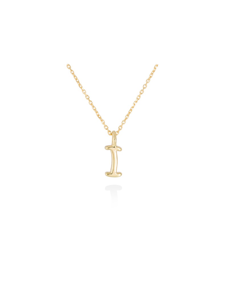 Collar letra inicial oro amarillo 18k · Letra Inicial Personalizada