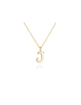 Collar letra inicial oro amarillo 18k · Letra Inicial Personalizada