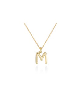 Collar letra inicial oro amarillo 18k · Letra Inicial Personalizada