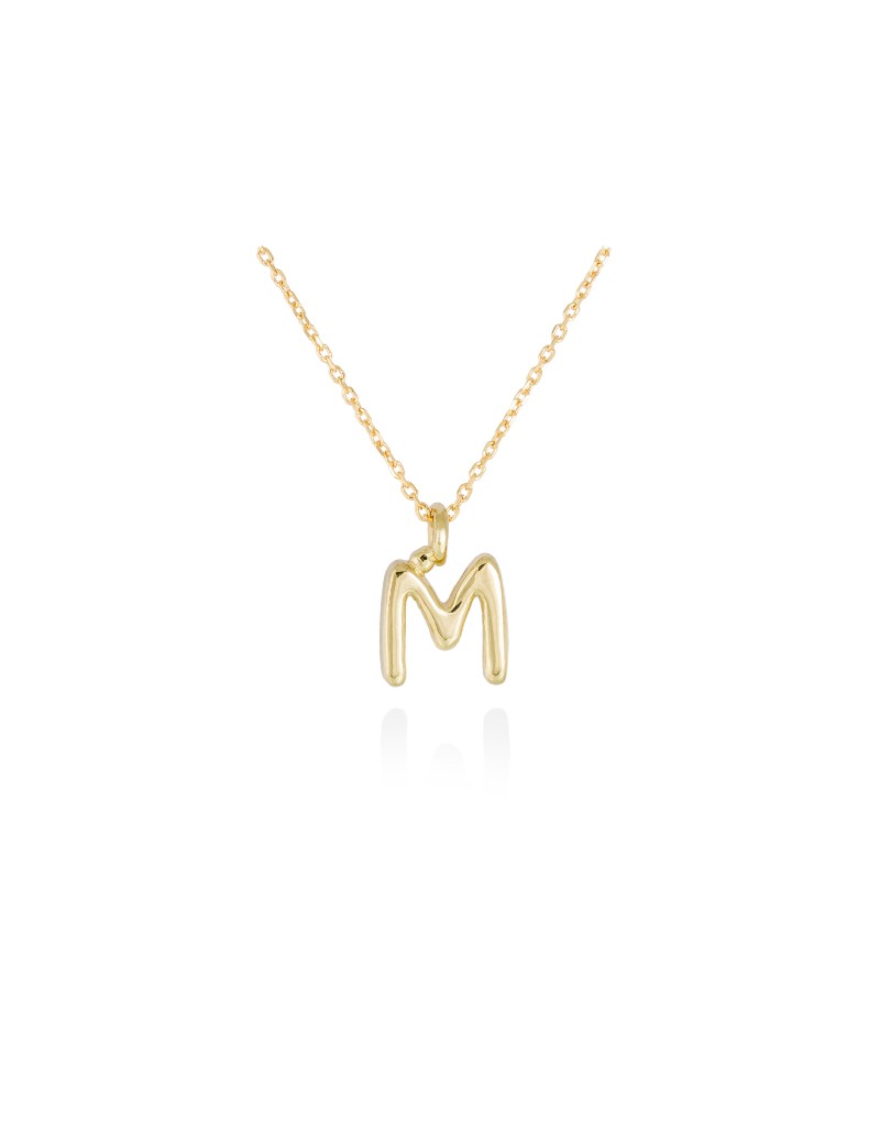 Collar letra inicial oro amarillo 18k · Letra Inicial Personalizada