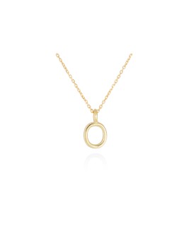 Collar letra inicial oro amarillo 18k · Letra Inicial Personalizada