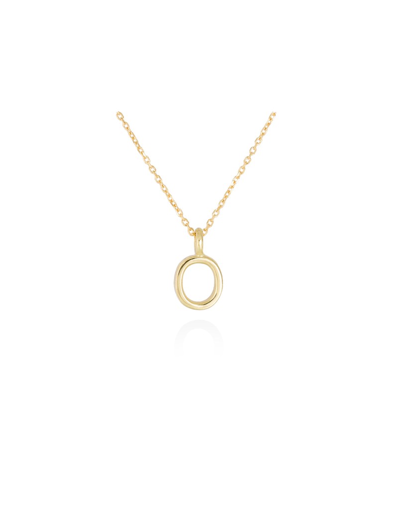 Collar letra inicial oro amarillo 18k · Letra Inicial Personalizada