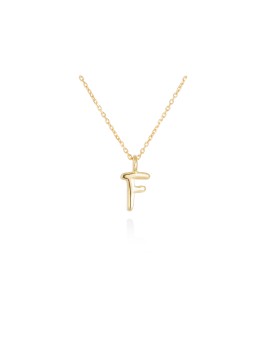 Collar letra inicial oro amarillo 18k · Letra Inicial Personalizada