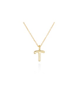 Collar letra inicial oro amarillo 18k · Letra Inicial Personalizada