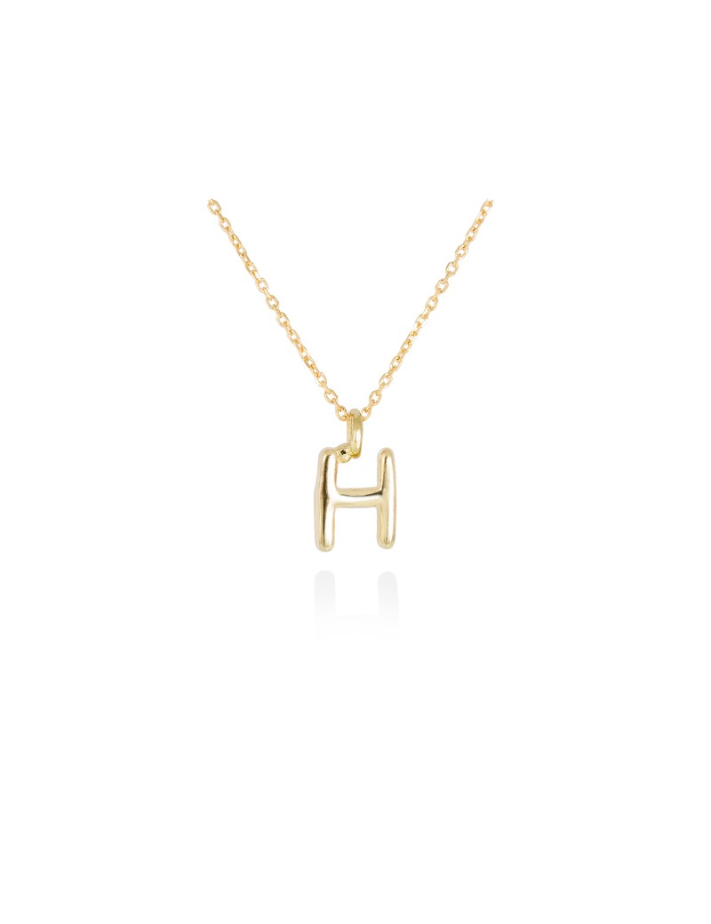 Collar letra inicial oro amarillo 18k · Letra Inicial Personalizada
