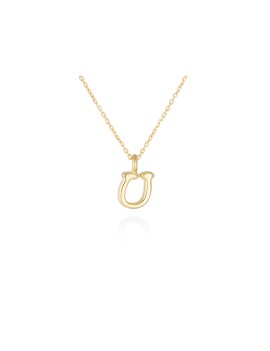 Collar letra inicial oro amarillo 18k · Letra Inicial Personalizada