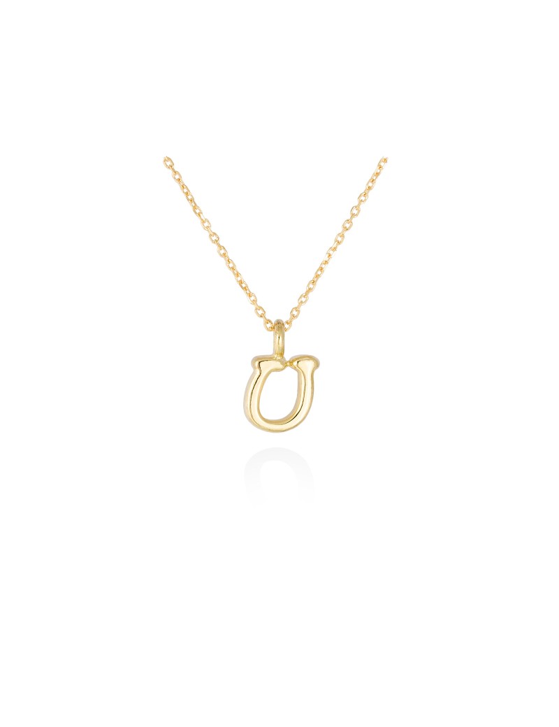 Collar letra inicial oro amarillo 18k · Letra Inicial Personalizada