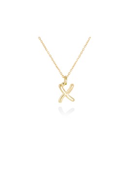 Collar letra inicial oro amarillo 18k · Letra Inicial Personalizada