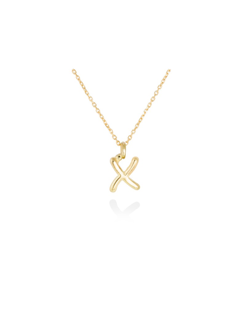 Collar letra inicial oro amarillo 18k · Letra Inicial Personalizada