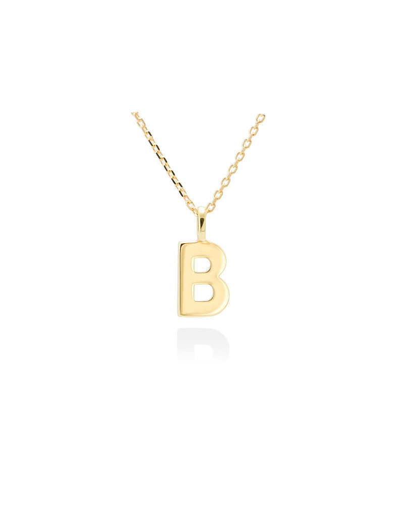 Collar letra inicial oro amarillo 18k · Gargantilla "Letra" de 10 mm