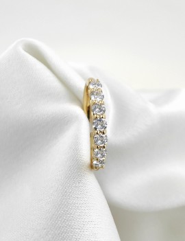 Hilda: Anillo de 7 Diamantes Oro Amarillo 18K · Joyería Marga Mira