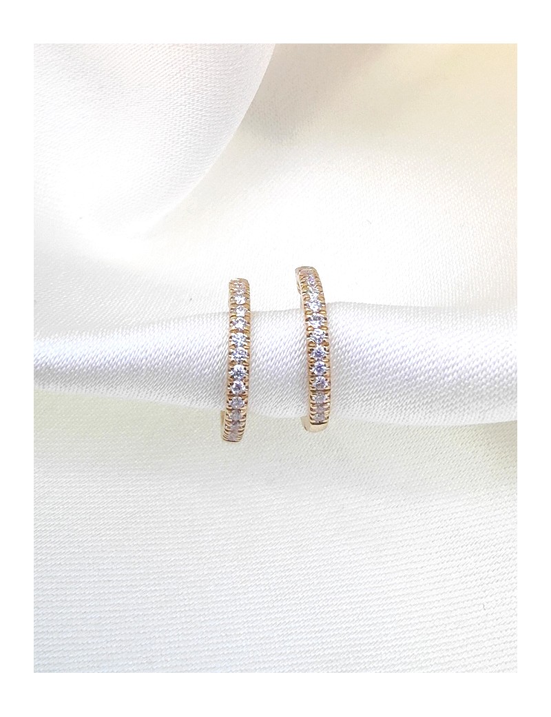 Pendientes Martina de Diamantes en Oro Amarillo · Joyería Marga Mira