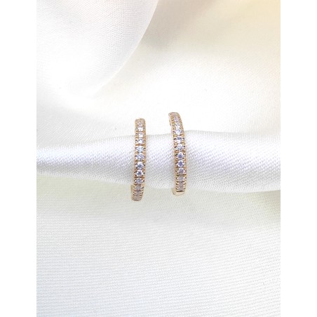 Pendientes Martina de Diamantes en Oro Amarillo · Joyería Marga Mira