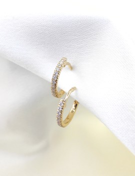 Pendientes Martina de Diamantes en Oro Amarillo · Joyería Marga Mira