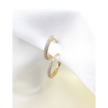 Pendientes Martina de Diamantes en Oro Amarillo · Joyería Marga Mira