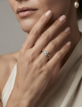 Anillo de Diamantes Estilo Vintage 0,12ct · Joyería Marga Mira