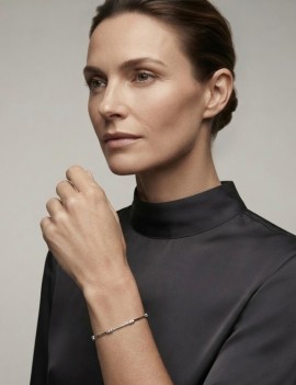 Pulsera 14 Diamantes 0.08ct F-VS | Oro Blanco 18k · Marga Mira
