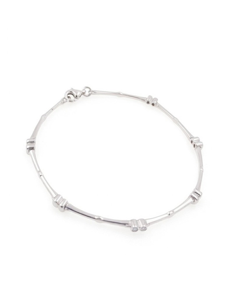 Pulsera 14 Diamantes 0.08ct F-VS | Oro Blanco 18k · Marga Mira