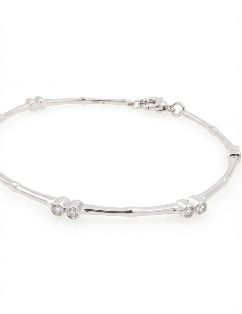 Pulsera 14 Diamantes 0.08ct F-VS | Oro Blanco 18k · Marga Mira