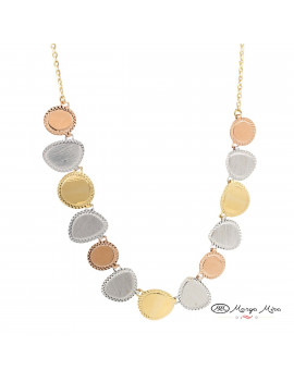 Gargantilla Oro 18 kilates Tricolor