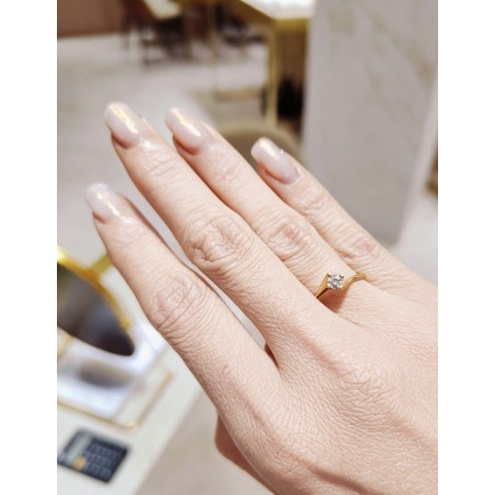 Emma: Anillo de Diamante Solitario | Oro Amarillo 18k · Marga Mira