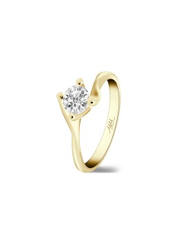 Emma: Anillo de Diamante Solitario | Oro Amarillo 18k · Marga Mira