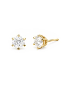 Fabiola: Pendientes de Diamantes en Oro Amarillo 18k · Marga Mira
