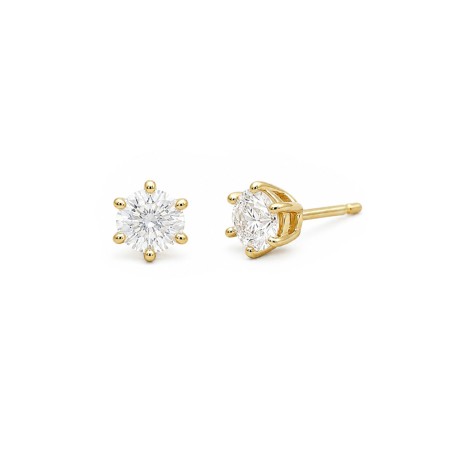 Fabiola: Pendientes de Diamantes en Oro Amarillo 18k · Marga Mira