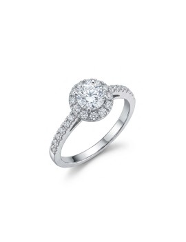 Anillo solitario diamante 0,55 kts